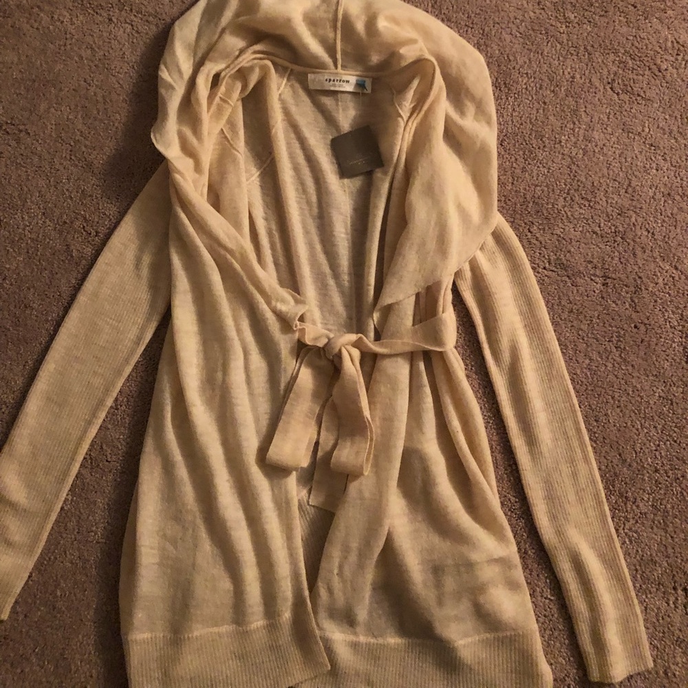 Anthropologie Hooded Cardigan size M